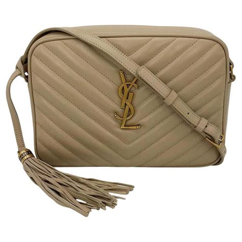 ysl lou lou camera bag|YSL camera bag dark beige.